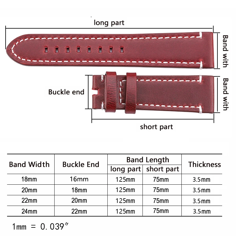 Genuine High-End Retro Calf Leather Watchbands 18mm 20mm 22mm 24mm Quick Release Strap for Samsung Huawei Watches