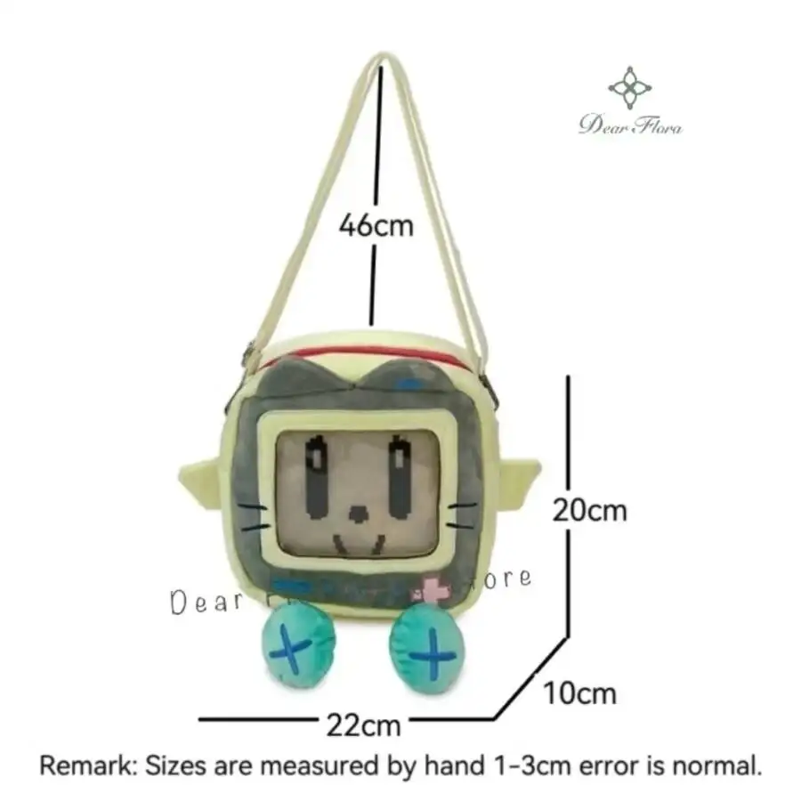 Girls New Cute 20cm Doll Bag Y2K Versatile Transparent Pocket Shoulder Crossbody Bags Simple Basic Ita Bag Student Handbag Purse