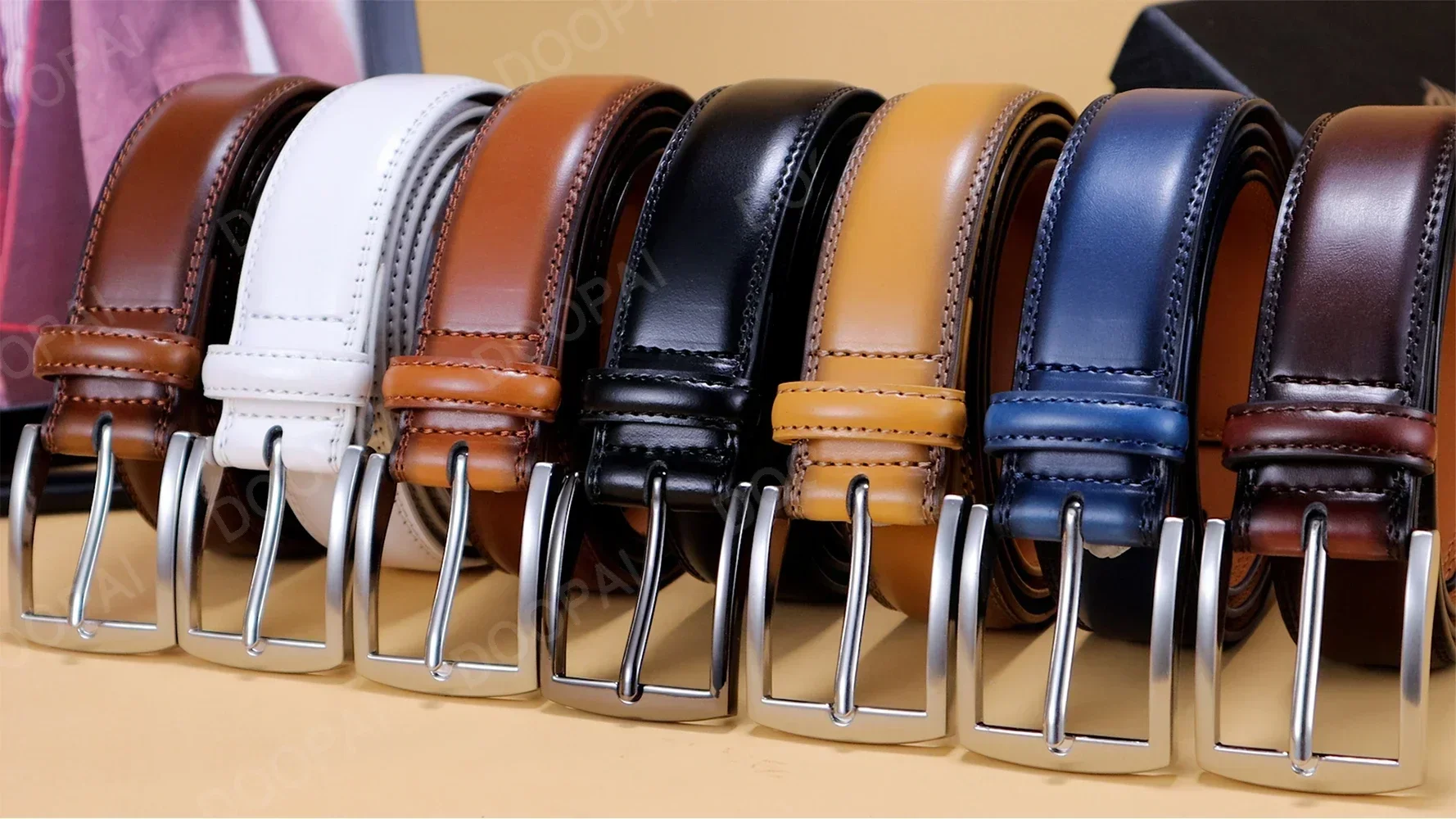 Men Belts High Quality Leather LONG Large Pin Buckle Metal Automatic Buckle Male Belts Strap Male