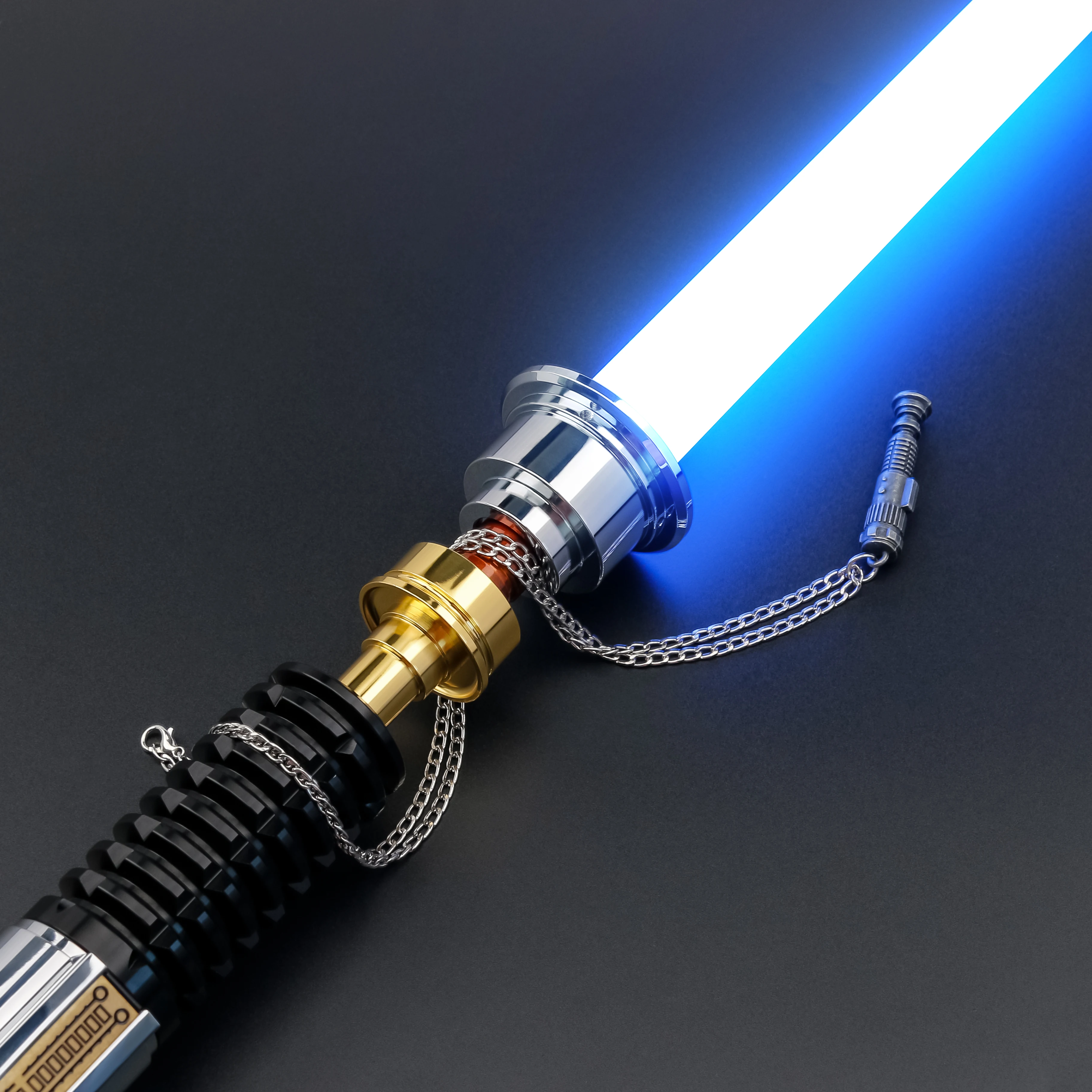 TXQSABER Mini Replica Kenobi Saber Metal Material Necklace Cosplay Accessories Ornament Jedi Collection Toys-Luke Skywalker