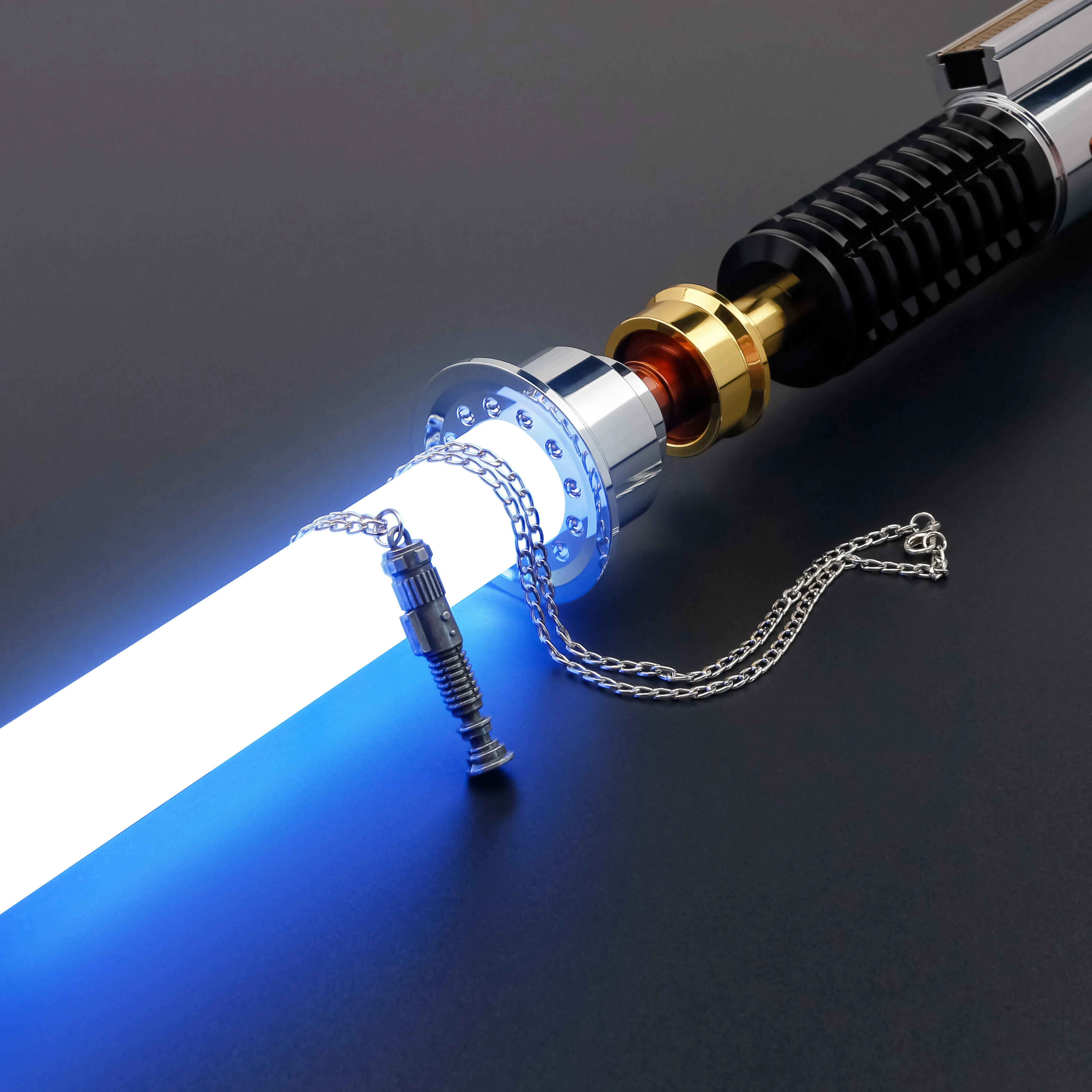 TXQSABER Mini Replica Kenobi Saber Metal Material Necklace Cosplay Accessories Ornament Jedi Collection Toys-Luke Skywalker