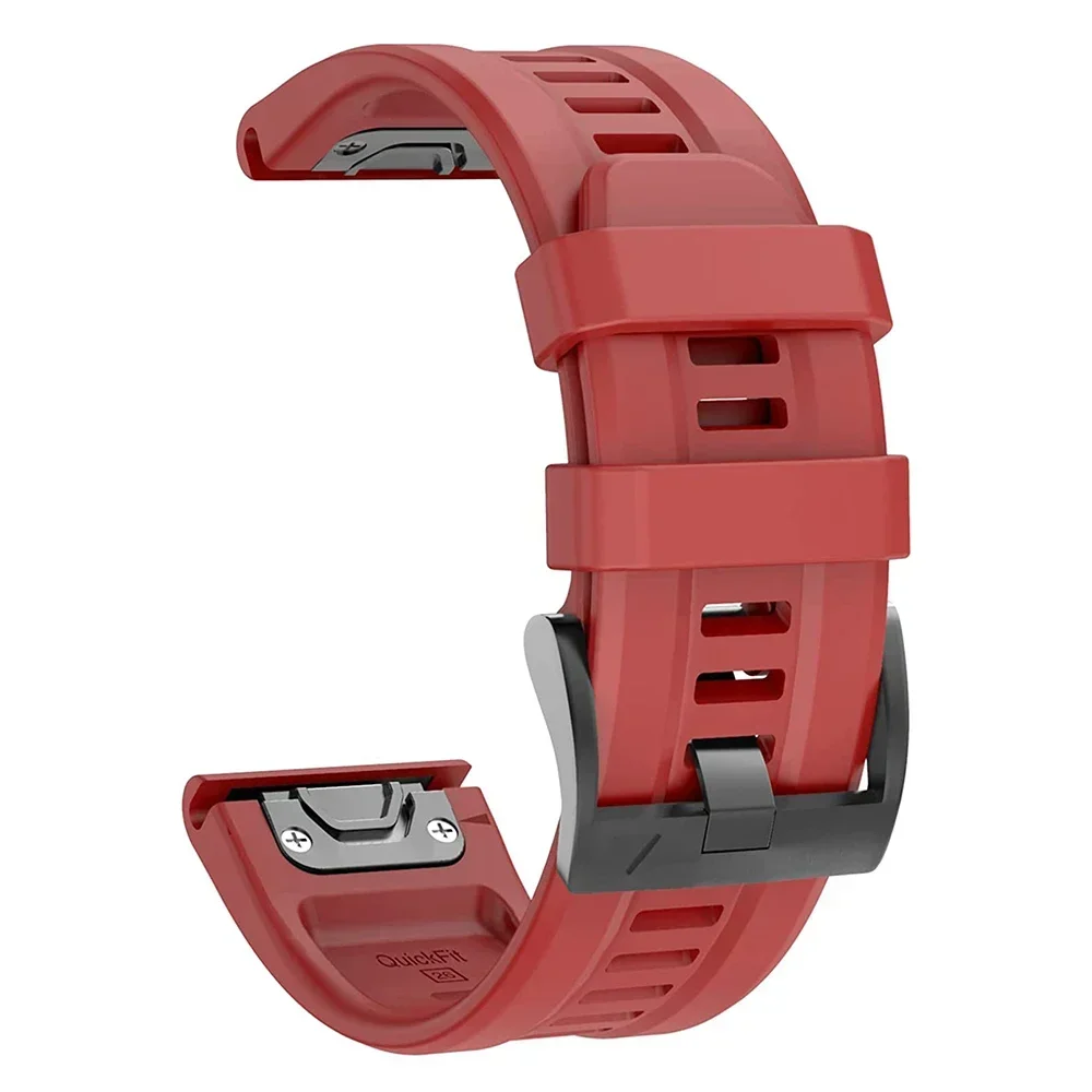 QuickFit 22mm 26mm Silicone Strap For Garmin Fenix 6XPro 5XPlus/Epix Gen 2 7X Pro TACTIX DELTA instinct 2X Bracelet Watchband