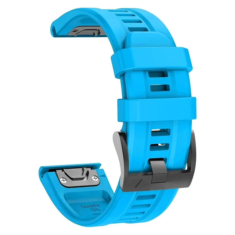 QuickFit 22mm 26mm Silicone Strap For Garmin Fenix 6XPro 5XPlus/Epix Gen 2 7X Pro TACTIX DELTA instinct 2X Bracelet Watchband