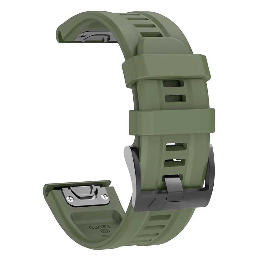 QuickFit 22mm 26mm Silicone Strap For Garmin Fenix 6XPro 5XPlus/Epix Gen 2 7X Pro TACTIX DELTA instinct 2X Bracelet Watchband