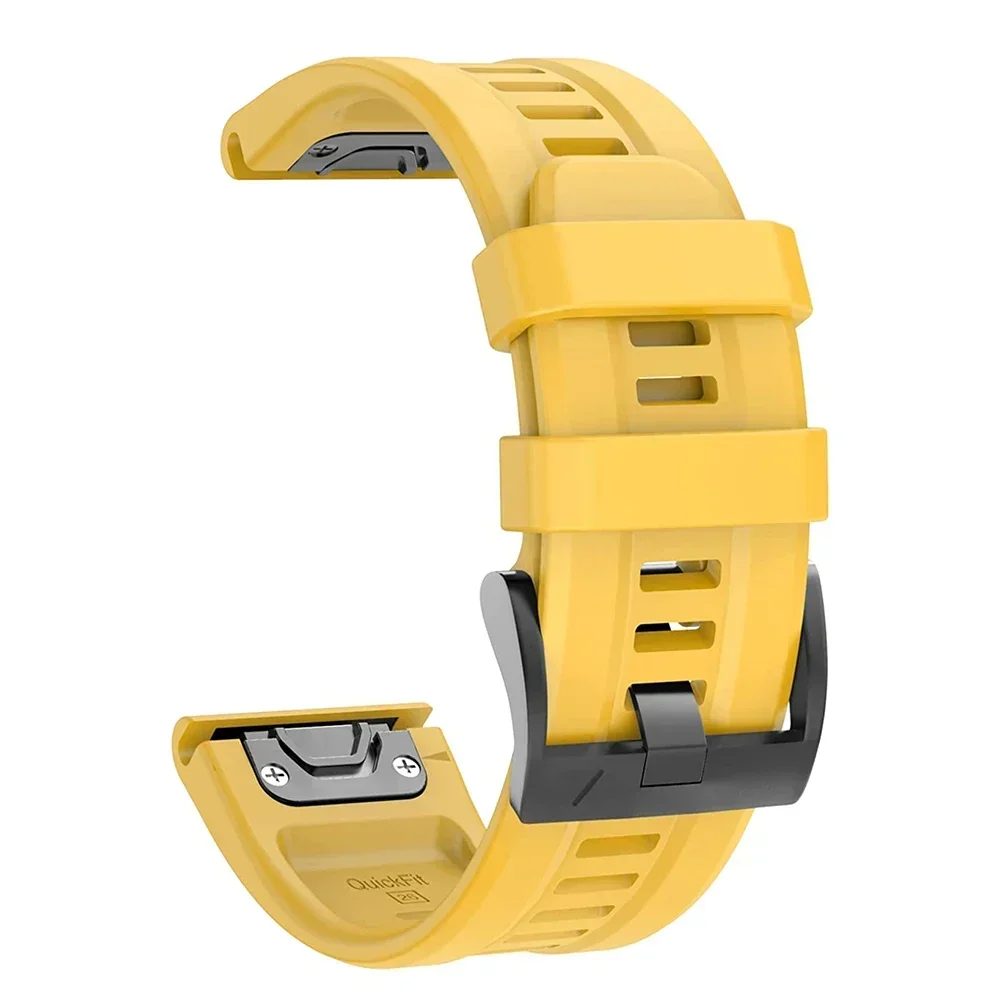 QuickFit 22mm 26mm Silicone Strap For Garmin Fenix 6XPro 5XPlus/Epix Gen 2 7X Pro TACTIX DELTA instinct 2X Bracelet Watchband