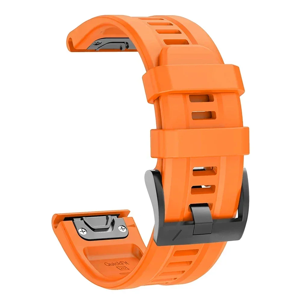 QuickFit 22mm 26mm Silicone Strap For Garmin Fenix 6XPro 5XPlus/Epix Gen 2 7X Pro TACTIX DELTA instinct 2X Bracelet Watchband