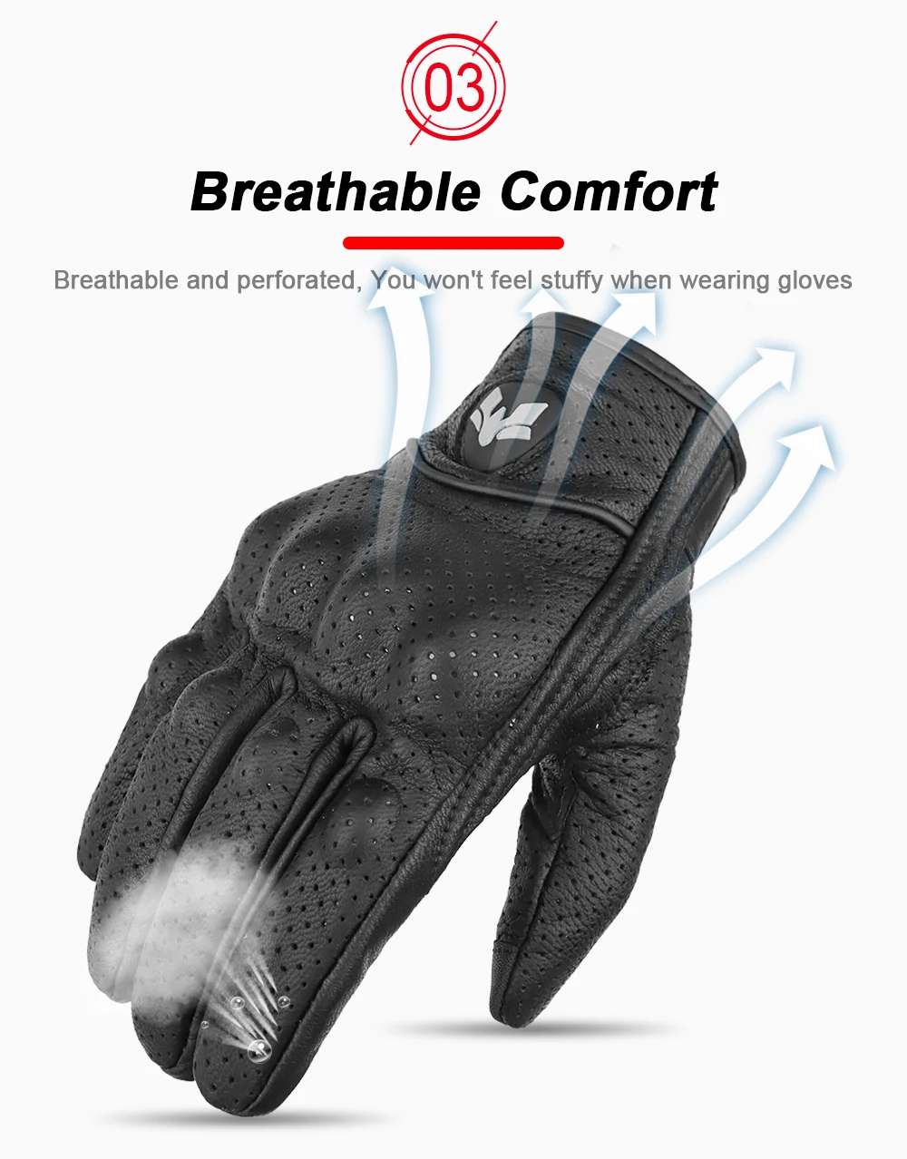 Vinatge Goatskin Motorcycle Gloves Summer Men Yellow Retro Leather Motorcyclist Guantes Motorbike Motocross Glove M-XXL
