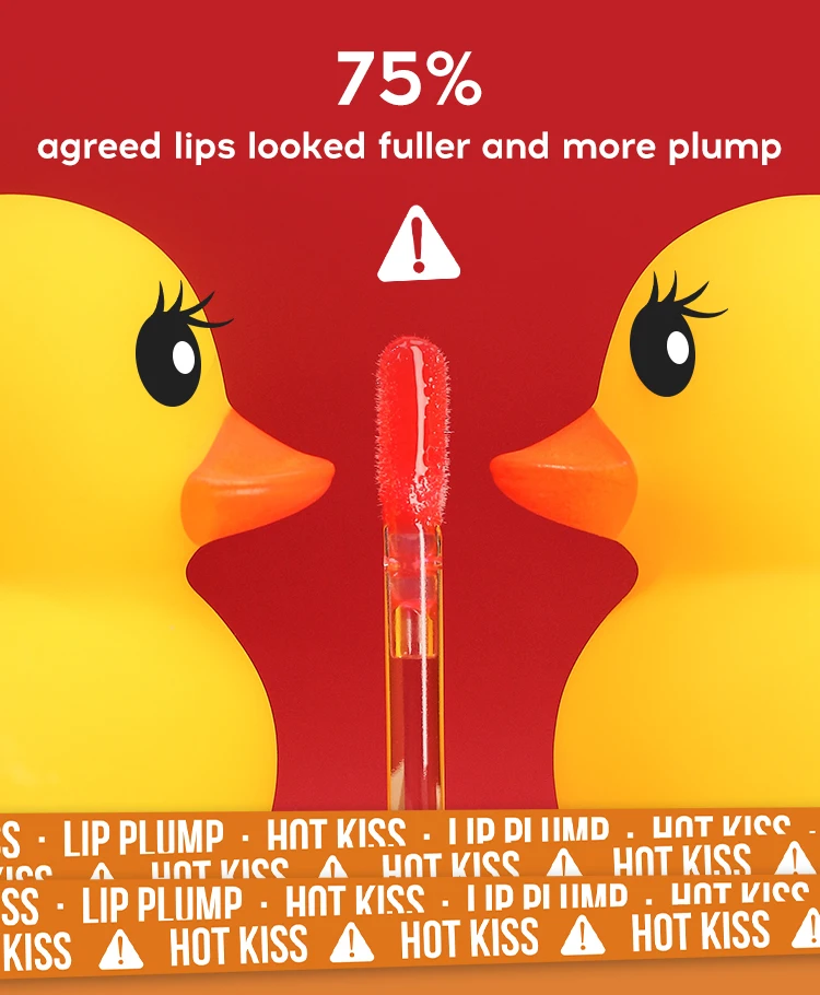 MLSMILE Duck Lip Plump Lip Oil Moisturizing Lip Gloss Mirror Water Nature Long-Lasting Gloss Pearl Lip Glaze Set