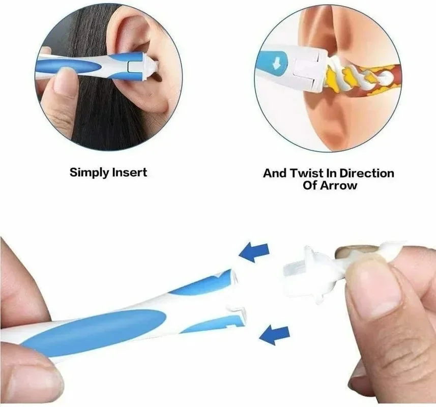 Hot New Ear Wax Arrival Spiral Silicon Removal Tool Reusable Earwax Cleaner Removal Care Soft Spiral Ears Cares Health Tools