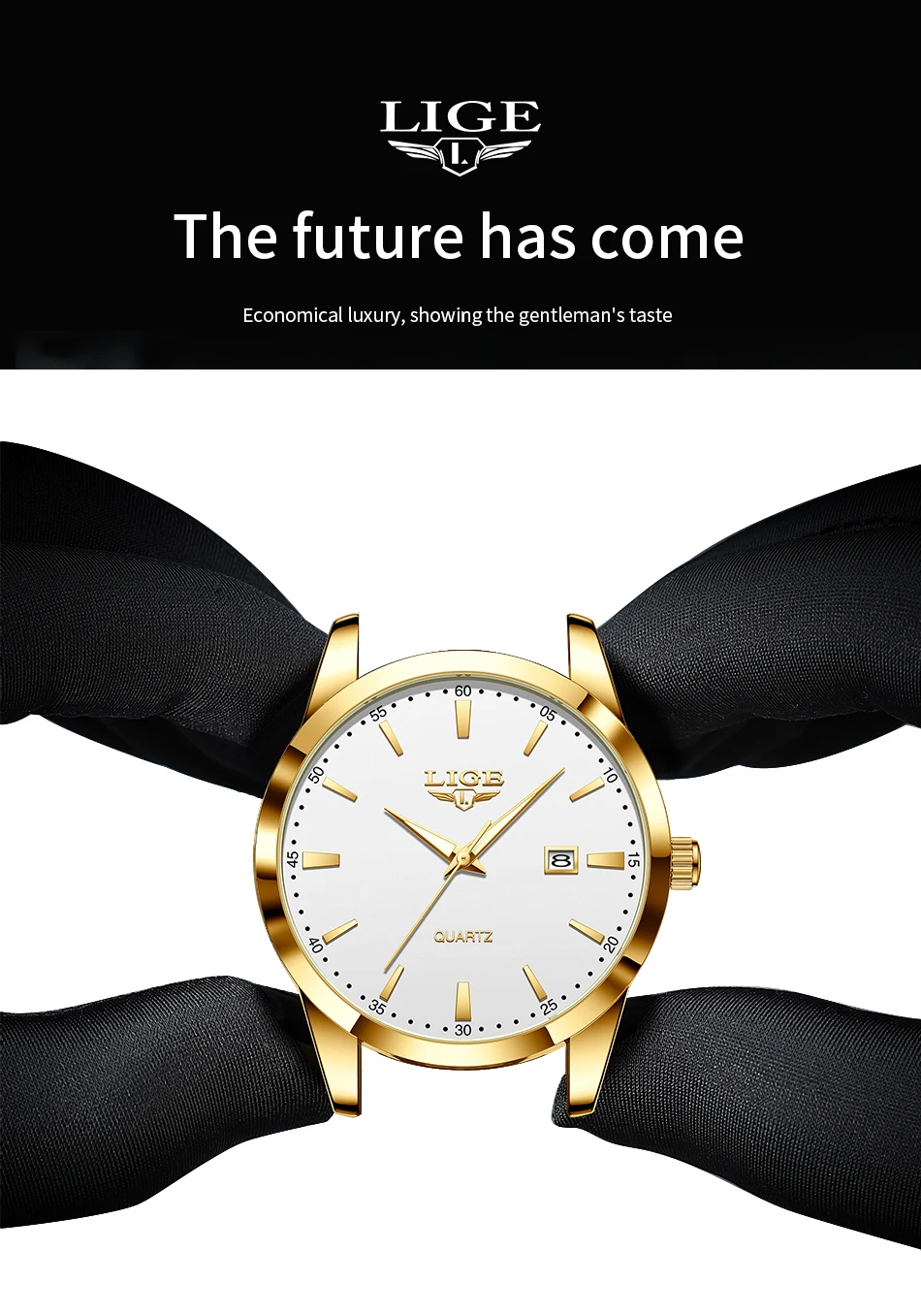 LIGE Fashion Brown Leather Watch Men Military Sports Men's Quartz Wristwatches Casual Waterproof Chronograph Relogios Masculino