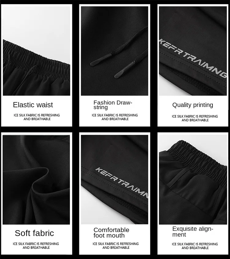 Fake two pieces of summer sports shorts, men's and women's quick drying three point running training itness lining American b