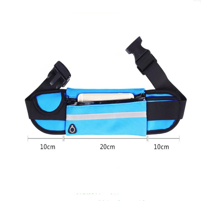Waterproof Running Waist Bag Canvas Sports Jogging Portable Outdoor Phone Holder Belt Bag Women Men Fitness Sport Accessories