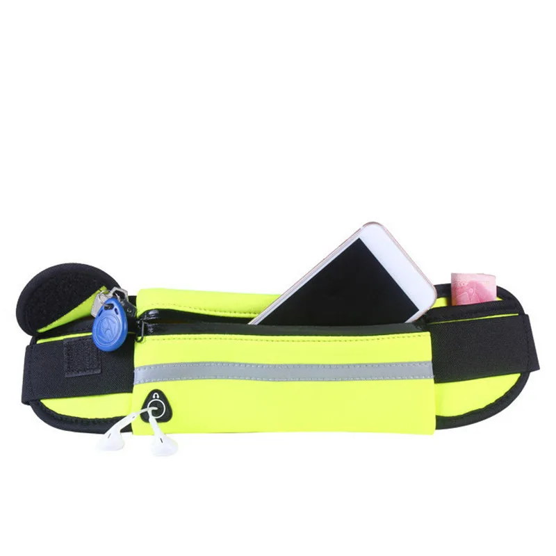 Waterproof Running Waist Bag Canvas Sports Jogging Portable Outdoor Phone Holder Belt Bag Women Men Fitness Sport Accessories
