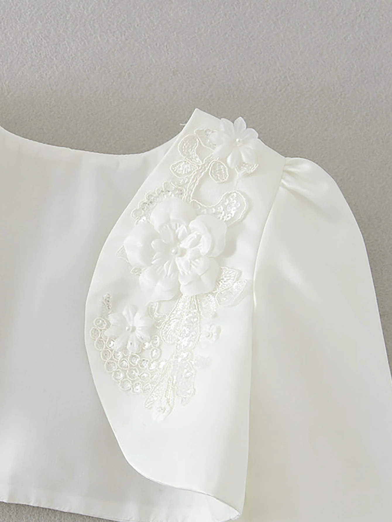Flower Girls Bolero Accessories Princess Party Wedding Dress Up White Girls Princess Shawl Jacket
