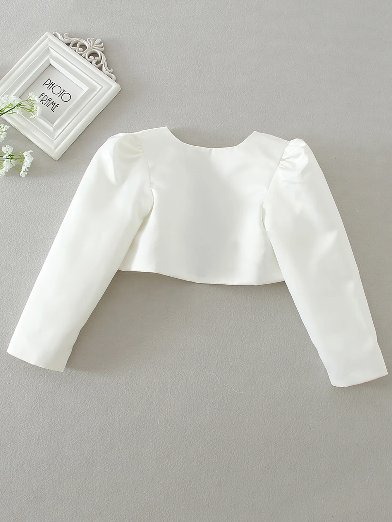 Flower Girls Bolero Accessories Princess Party Wedding Dress Up White Girls Princess Shawl Jacket