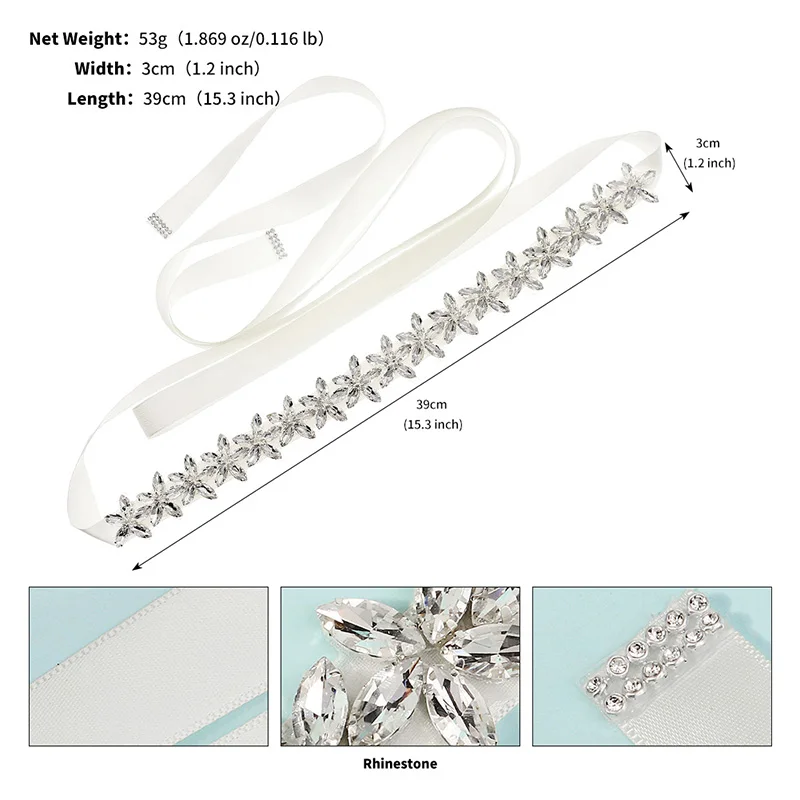 Miallo Newest Fashion Handmade Rhinestone Belt Prom Evening Dress Accessories For Women Bridal Wedding Belt Bridesmaid Gift