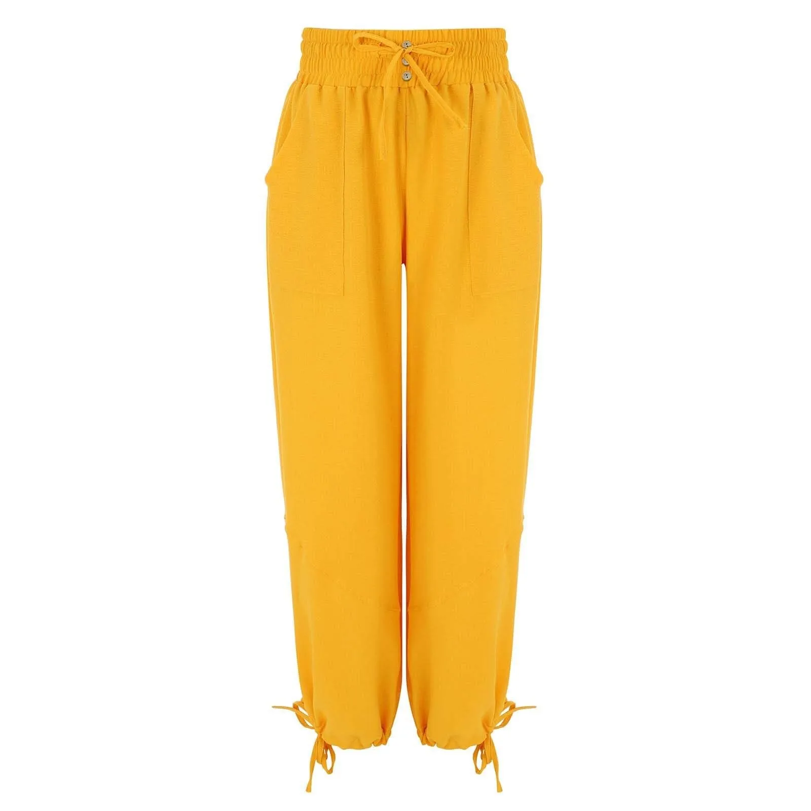 Loose Lantern Pants Women'S Solid Color Drawstring Wide Leg Pants Elastic Waistband Casual Pants Oversized Sports Pants For Wome