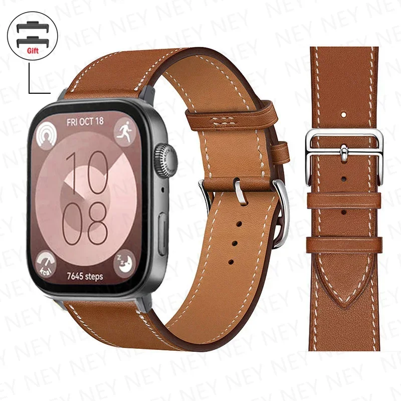 Leather Bracelet For Huawei Watch Fit 3 Strap Smart watch Replacement Sport Wristband retro Band Huawei Fit 2 fit3/2 Accessories