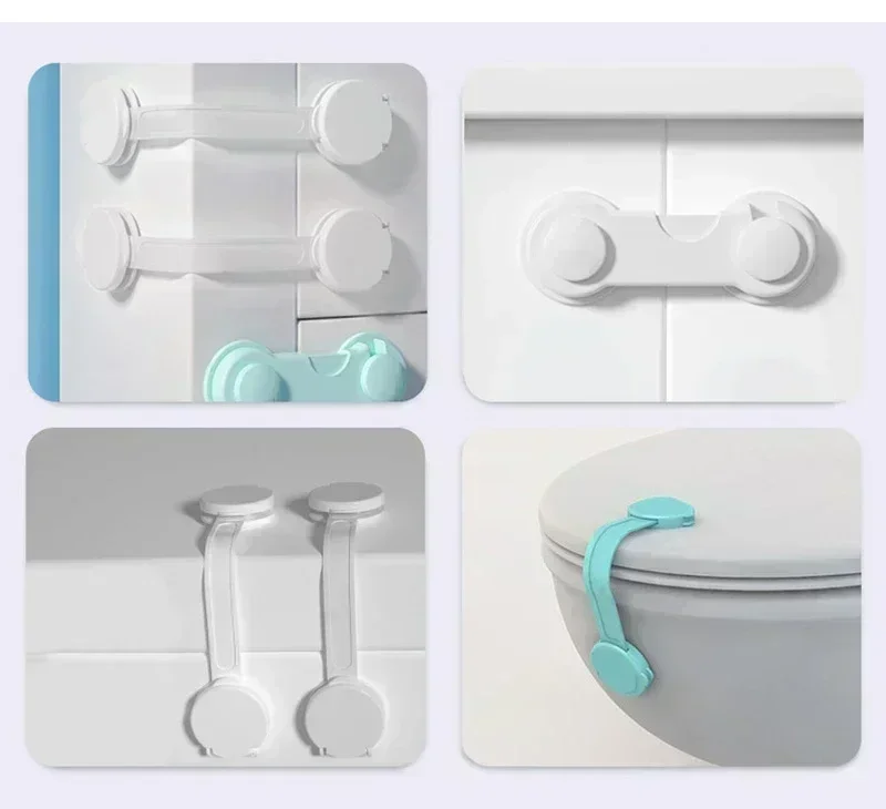 2/5PCS Home Baby Safety Multifunctional Drawer Lock Baby Proof Cabinet Locks Child Safety Door Locks Baby Protection