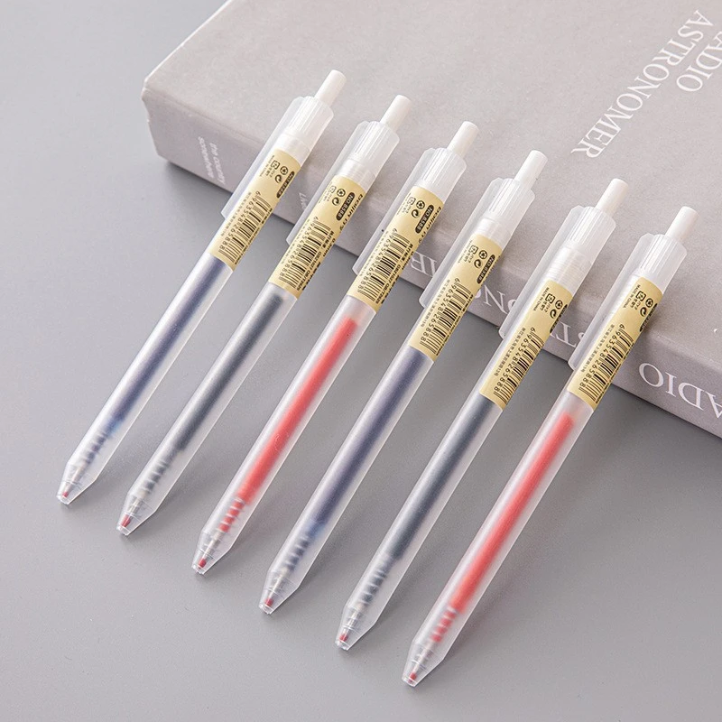 6/10Pcs 0.5mm Retractable Gel Pens Set Black/blue Ink Ballpoint Writing Office Business Signature School Supplies Stationery