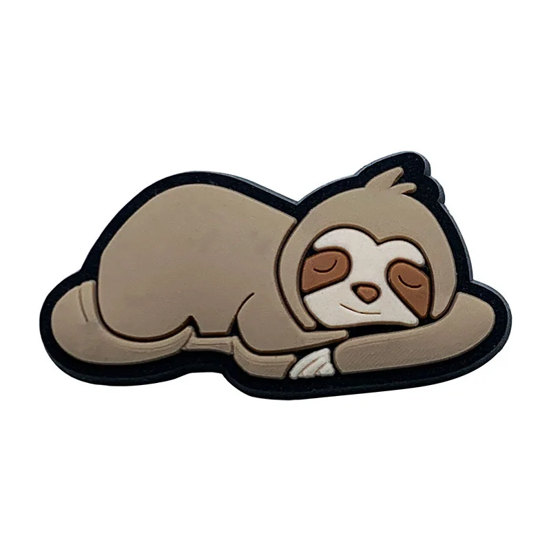 Cute Sloth Shoe Charms Pin for Crocs Accessories Clogs Bubble Slides Sandals PVC Shoe Decorations Party Gifts