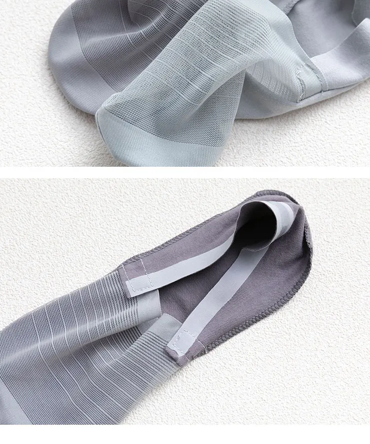 3pairs Men's Socks Summer Ultra-thin Invisible Elastic Silicone Non-slip Boat Sock Mesh Breathable Comfortable No Show Sokken