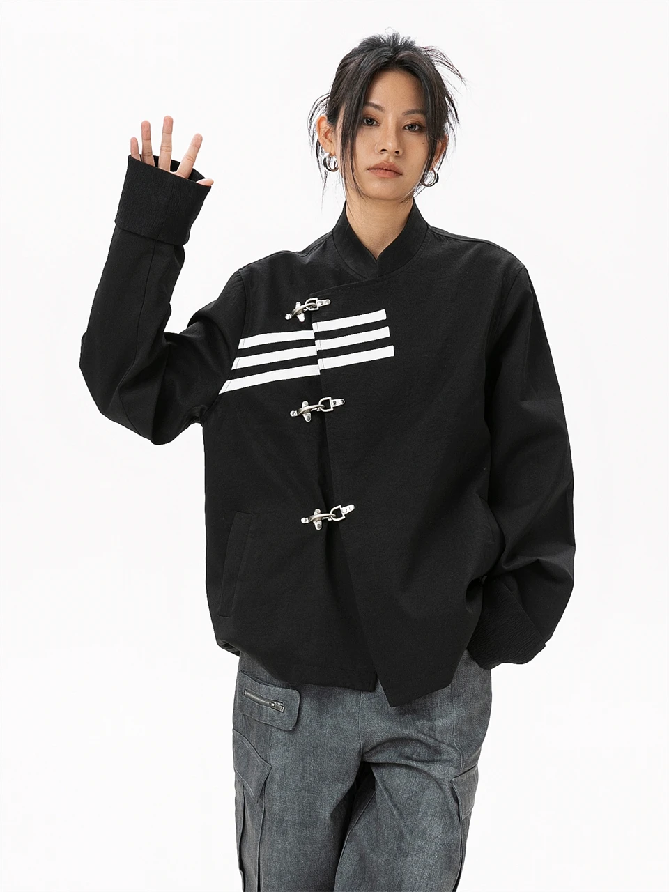 High Quality Women's Blazer Chinese Style Jacket Female Oversize Fashion Women's Clothing Trend 2024 New in External Clothes