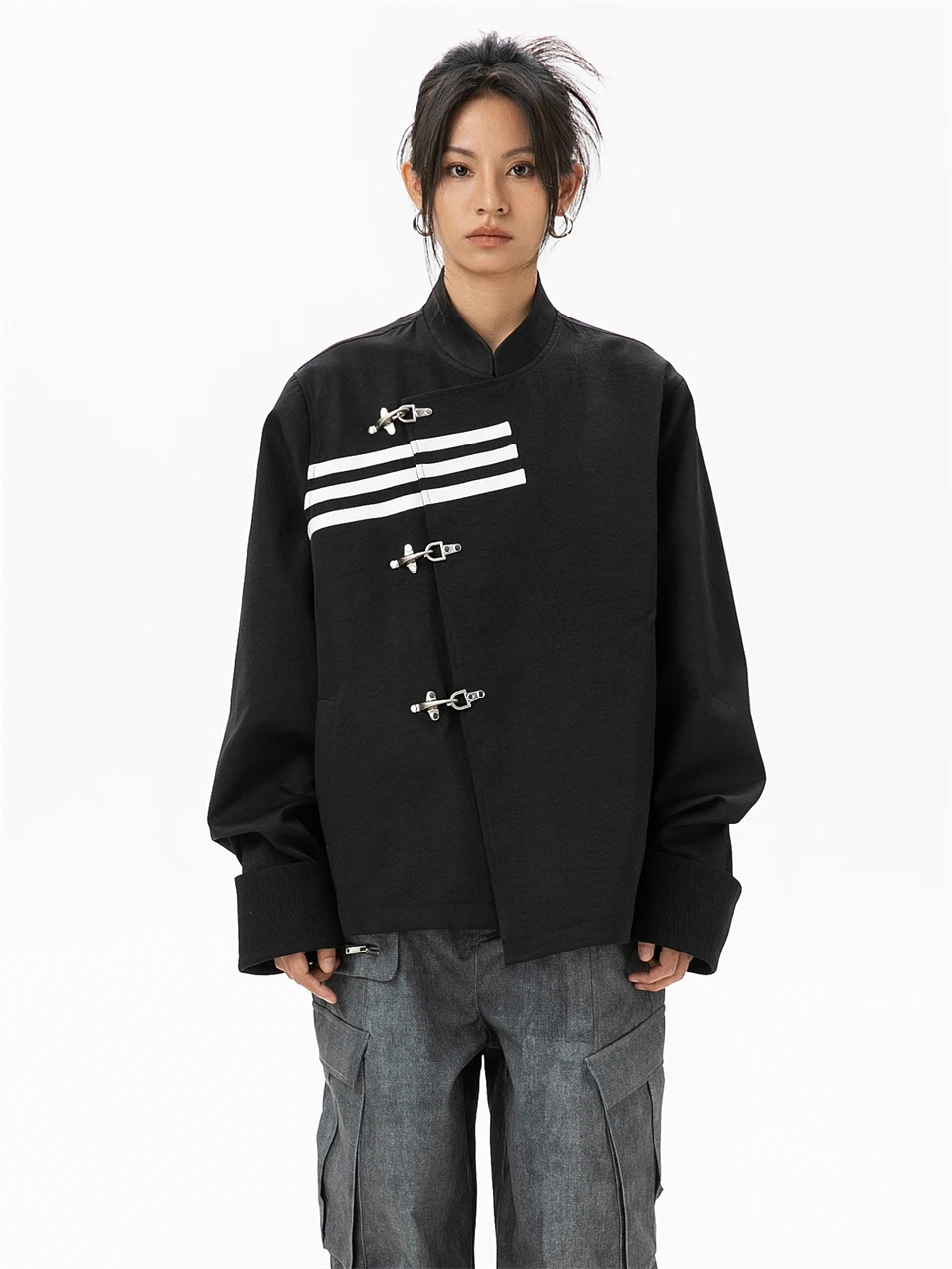 High Quality Women's Blazer Chinese Style Jacket Female Oversize Fashion Women's Clothing Trend 2024 New in External Clothes
