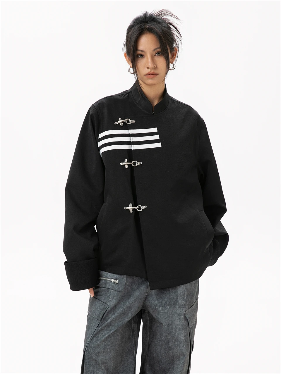 High Quality Women's Blazer Chinese Style Jacket Female Oversize Fashion Women's Clothing Trend 2024 New in External Clothes
