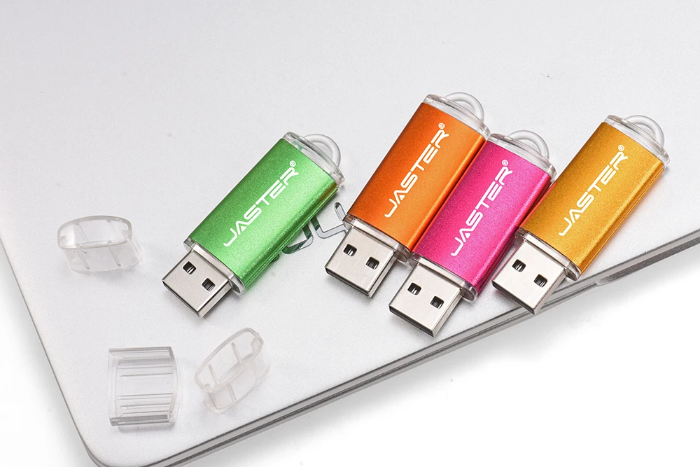 JASTER Free Key Chain USB Flash Drive 128GB Black Pen Drive 64GB Blue Memory Stick 32GB Creative Gift Pendrive 16GB Red U Disk