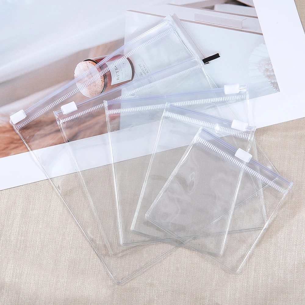 10Pcs Thicken Zipper Bag Transparent Plastic Bag Anti Oxidation Jewelry Pouch for DIY Jewelry Storage Earring Bracelet Packaging
