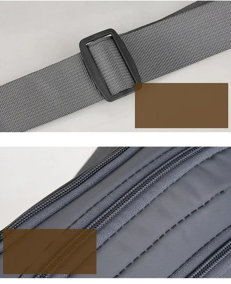 Canvas Fit Waistpack Mobile Fanny Waist Packs Men's Sports Outdoor Leisure Running Anti Theft Ultra Thin Invisible Waist Bag