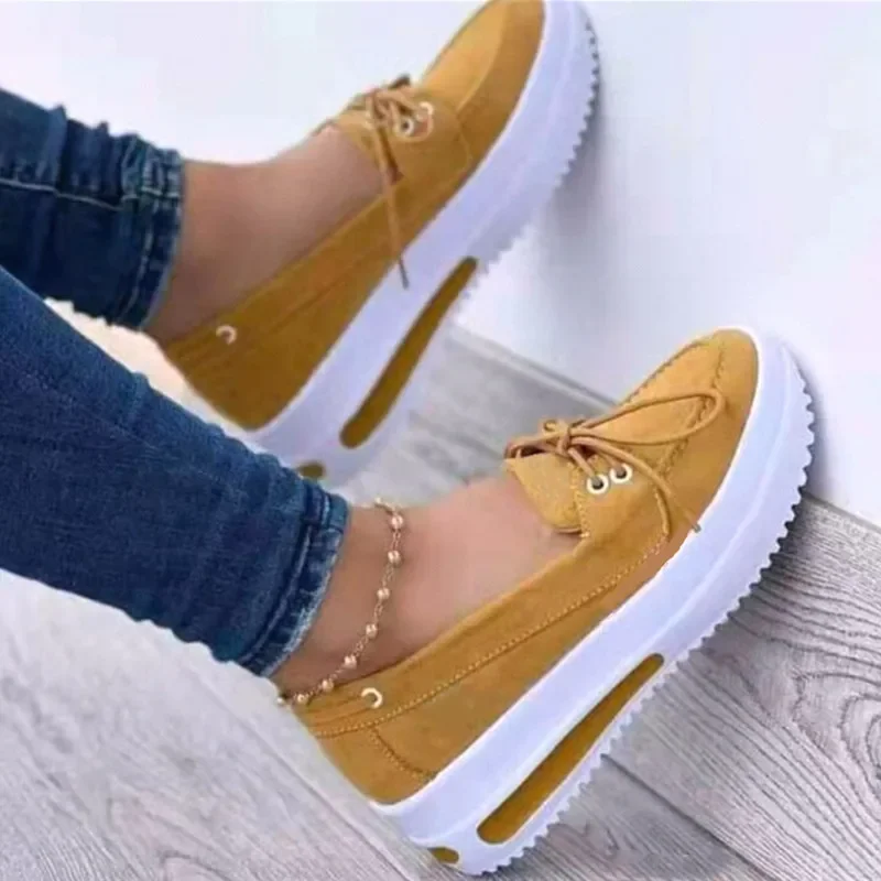 New Style Women Wedges Platform Sneakers Female Summer Lace-up Sport Shoes Ladies Comfort Casual Shoes Zapatillas Mujer 1712