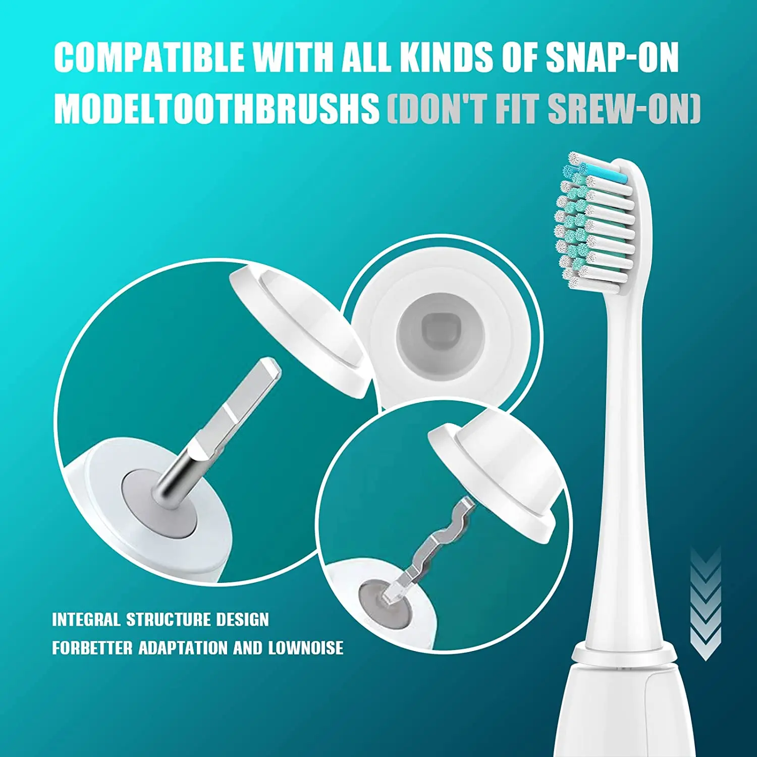Replacement Brush Heads Compatible with Philips Sonicare DiamondClean HX3/HX6/HX9 Series Electric Toothbrush Heads HX6064