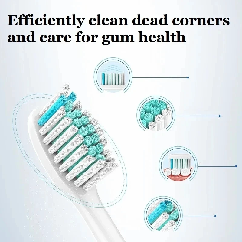 Replacement Brush Heads Compatible with Philips Sonicare DiamondClean HX3/HX6/HX9 Series Electric Toothbrush Heads HX6064