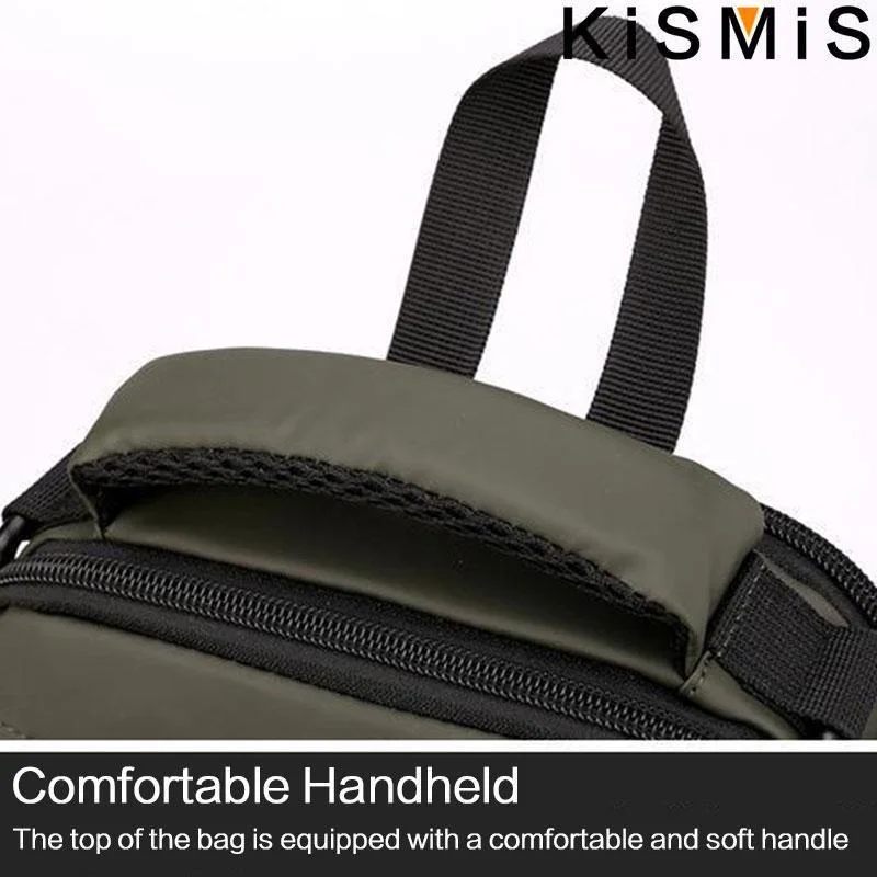 New Chest Bag Men's USB Charging Multi functional Fashion Casual One Shoulder Crossbody Sports Oxford Cloth Backpack