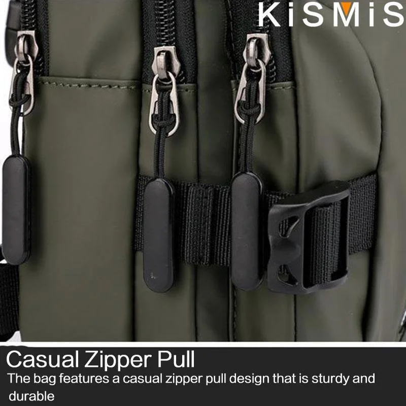 New Chest Bag Men's USB Charging Multi functional Fashion Casual One Shoulder Crossbody Sports Oxford Cloth Backpack