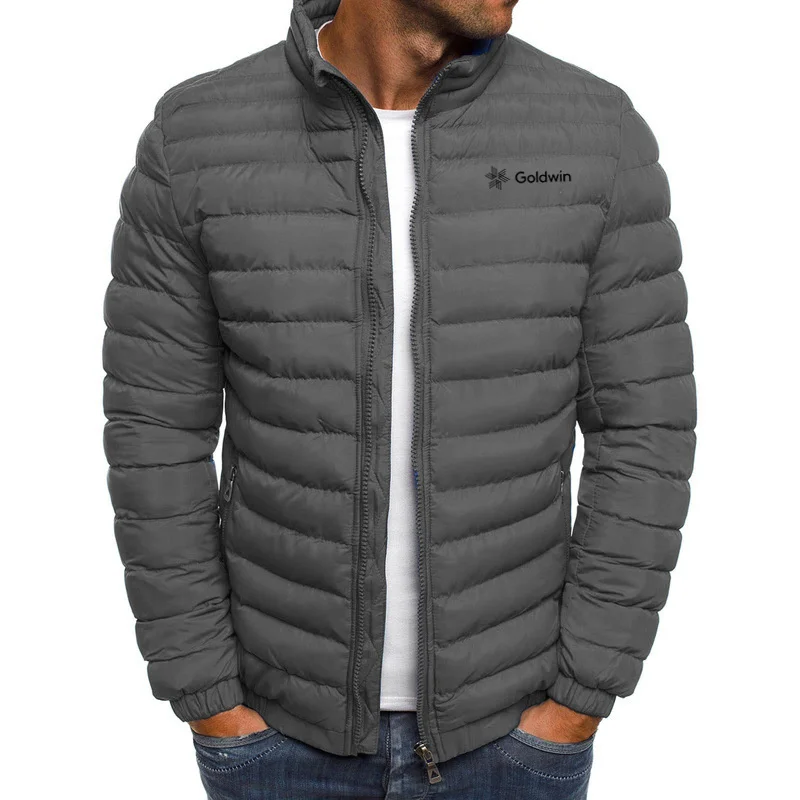 2024 Men's Goldwin Fashion Autumn/Winter Jacket Collar Parker Zipper Filled