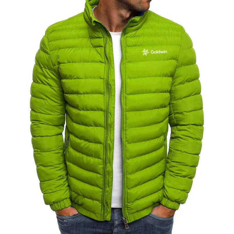2024 Men's Goldwin Fashion Autumn/Winter Jacket Collar Parker Zipper Filled
