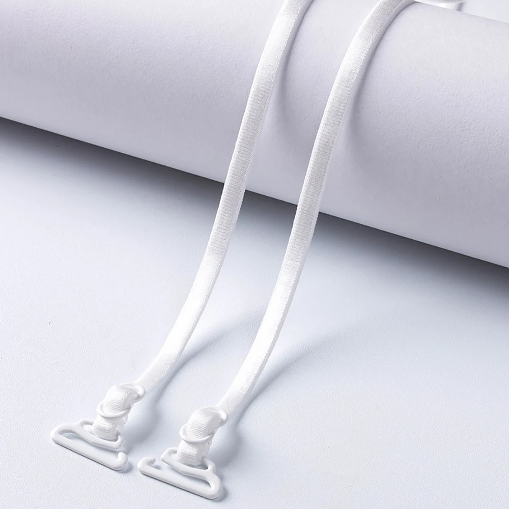 1Pairs Women Thin Spaghetti Strap Underwear Straps Invisible Shoulder Strap Non-slip Bra Strap 5mm Black Lingerie Accessories