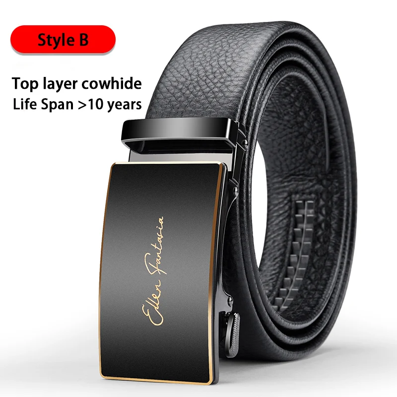 Men Belt Genuine Leather belt for men Alloy buckle ratchet belts Men Designer Belt Automatic belts