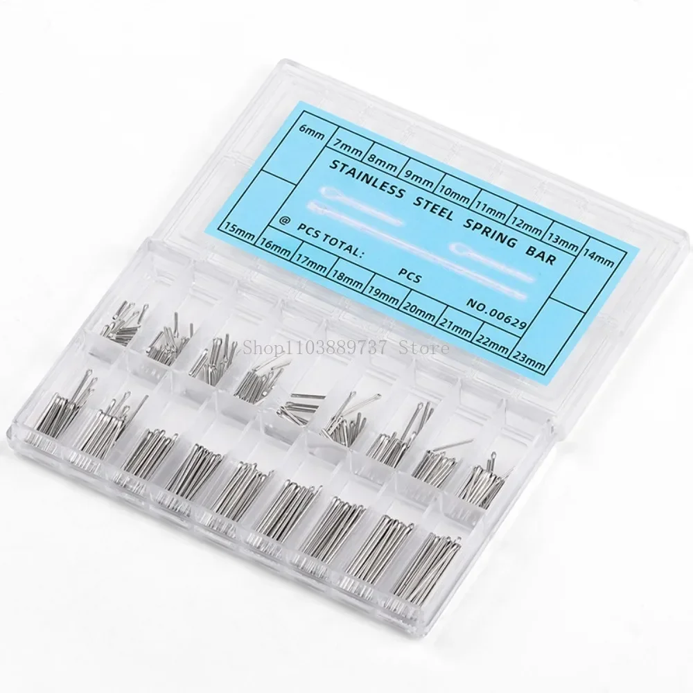 Watch Band Link Pins 360PCS 6-23mm Strainless Steel Latch Pins Watchband Strap Bracelets Connecting Pins Watchmaker Repair Tools