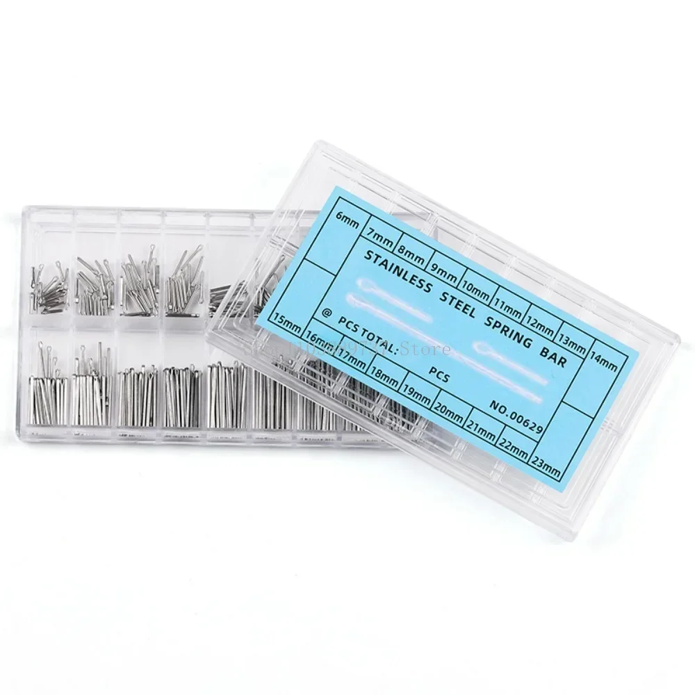 Watch Band Link Pins 360PCS 6-23mm Strainless Steel Latch Pins Watchband Strap Bracelets Connecting Pins Watchmaker Repair Tools