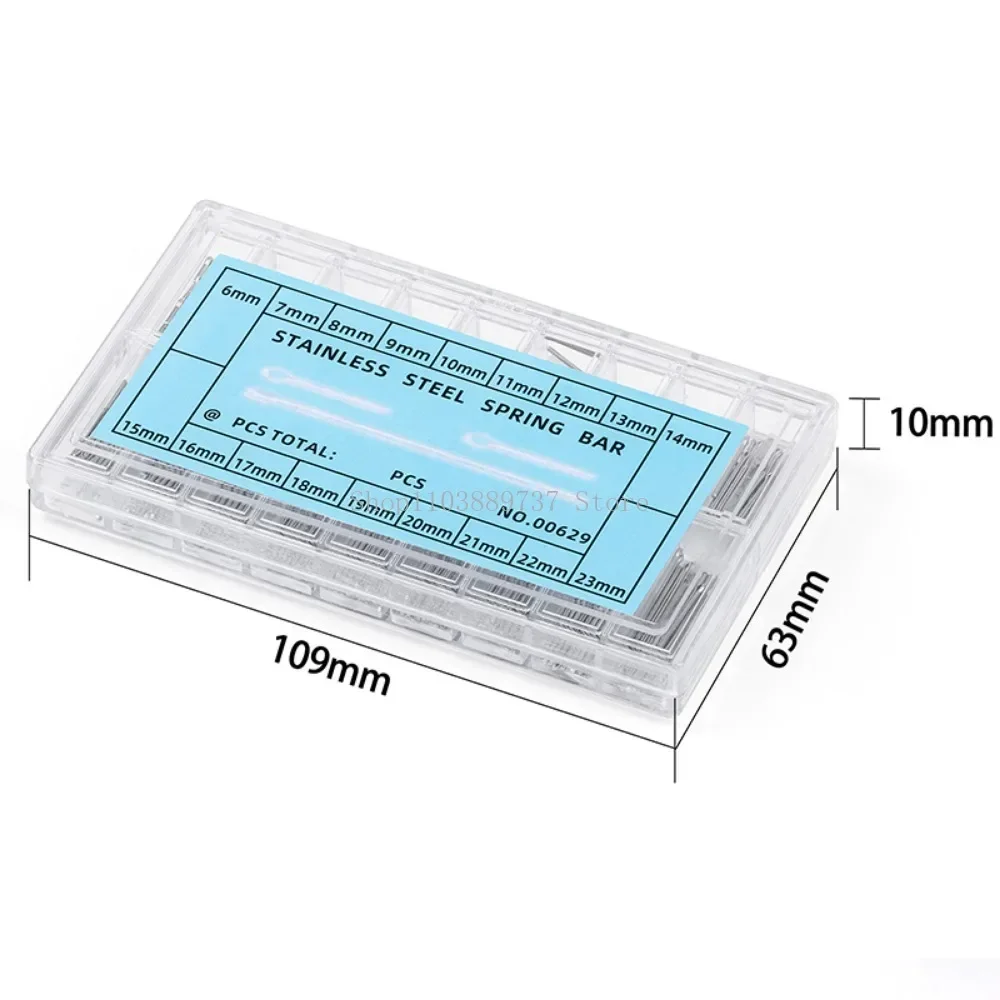 Watch Band Link Pins 360PCS 6-23mm Strainless Steel Latch Pins Watchband Strap Bracelets Connecting Pins Watchmaker Repair Tools