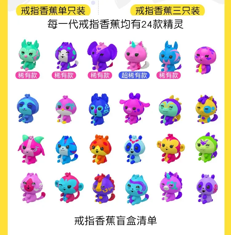 Wild Blossom Tree Bananas Fragrant Cute Animals Finger Surprise Toys Scent Blind Box Birthday Gifts