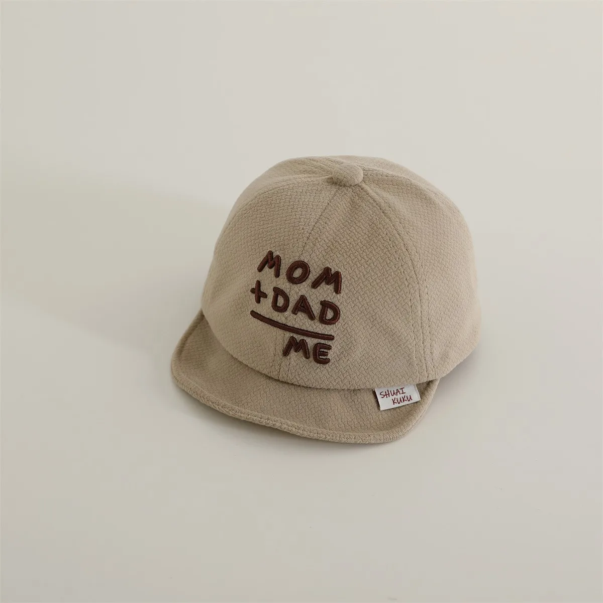 Letter Embroidery Baby Peaked Cap Solid Color Adjustable Toddler Boys Girls Snapback Hat Casual Kids Cotton Duck Tongue Caps