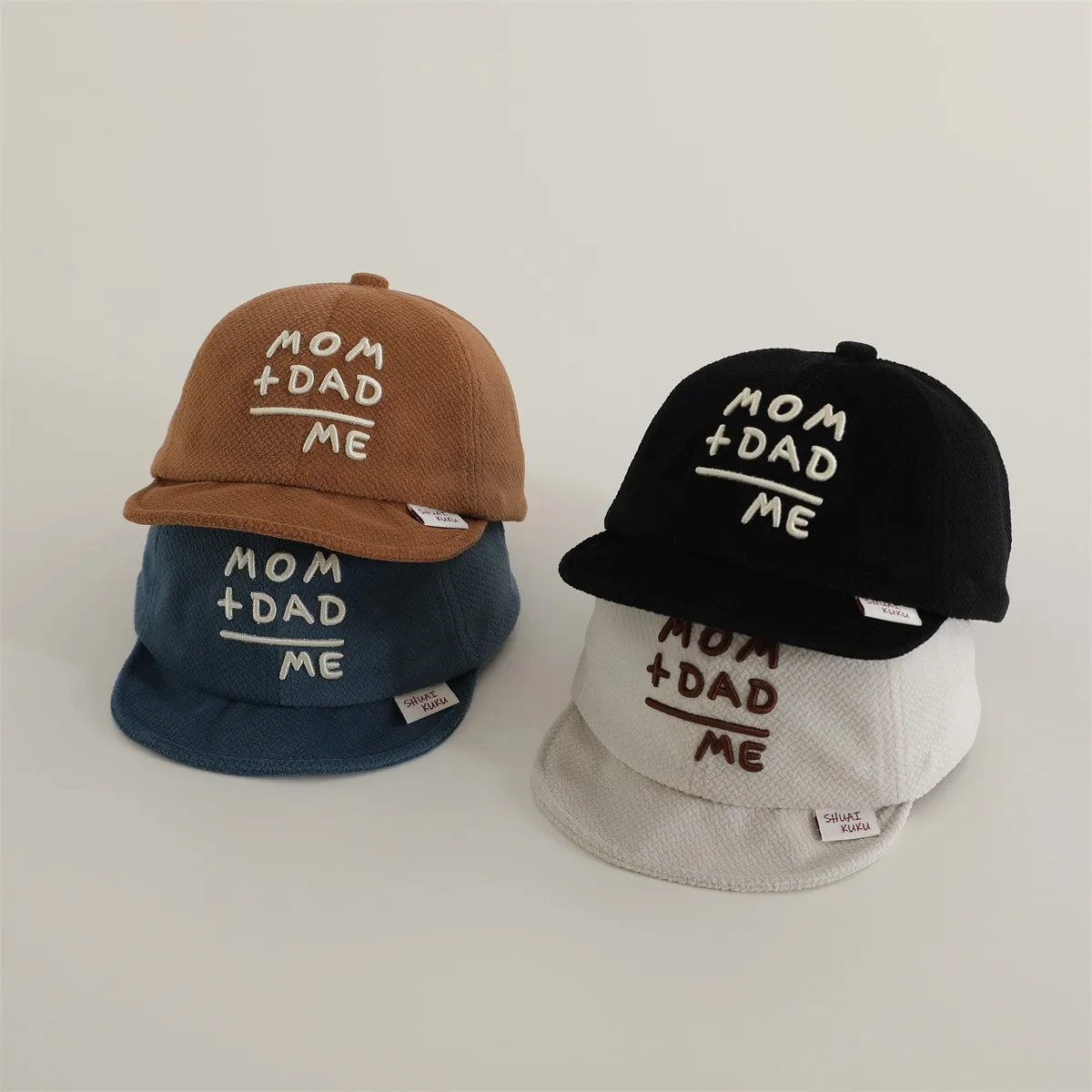 Letter Embroidery Baby Peaked Cap Solid Color Adjustable Toddler Boys Girls Snapback Hat Casual Kids Cotton Duck Tongue Caps