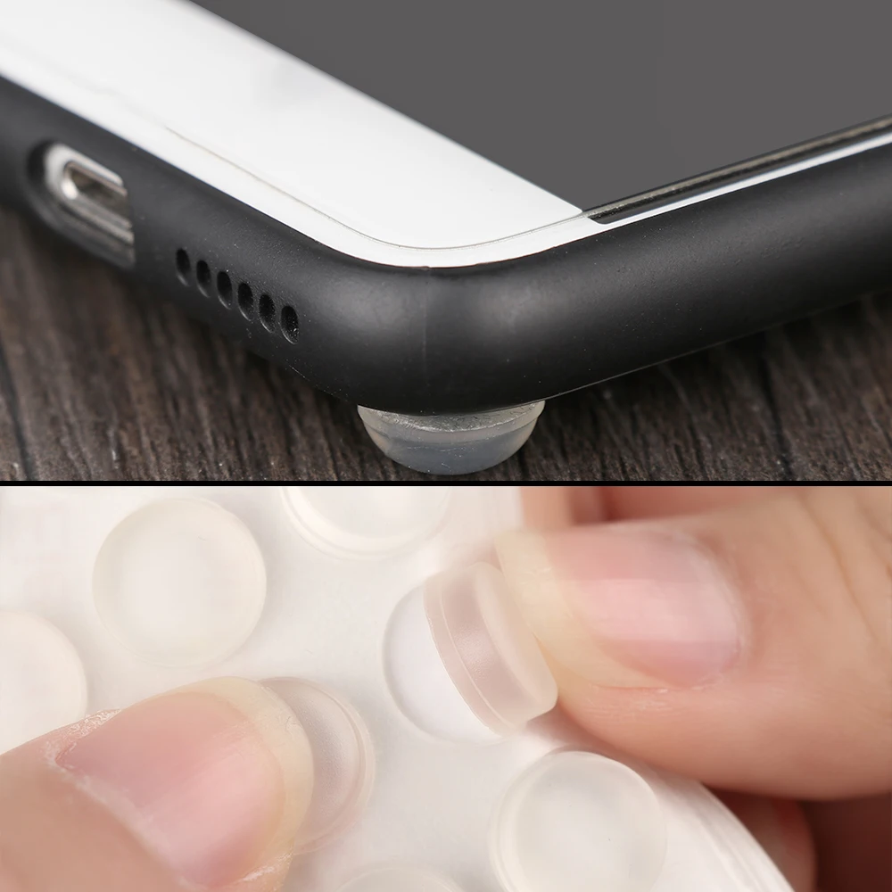 50/64/80/100Pcs Door Stops Self-adhesive Silicone Pads Cabinet Bumpers Rubber Prevent Noisy Buffer Cushion Furniture Hardware
