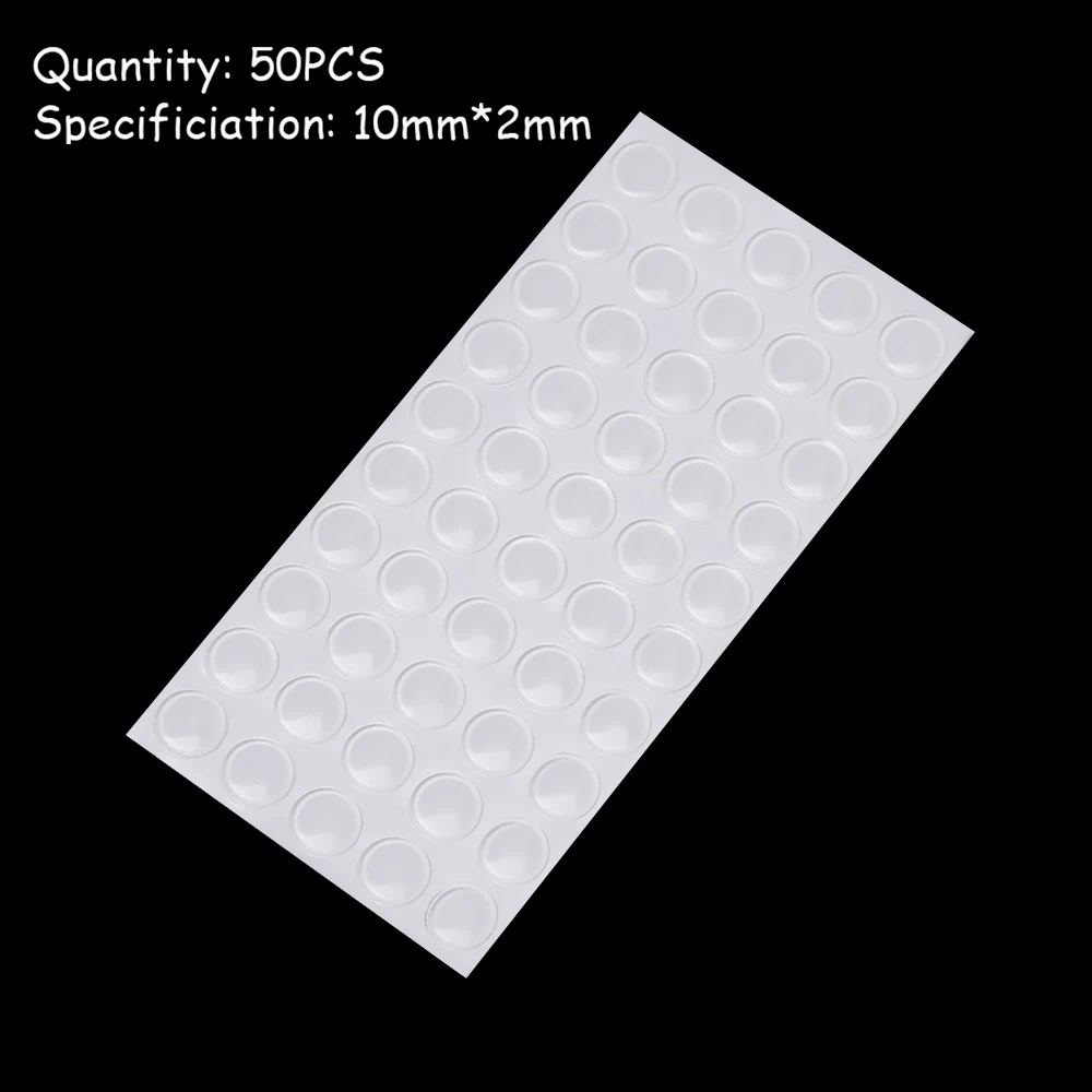 50/64/80/100Pcs Door Stops Self-adhesive Silicone Pads Cabinet Bumpers Rubber Prevent Noisy Buffer Cushion Furniture Hardware