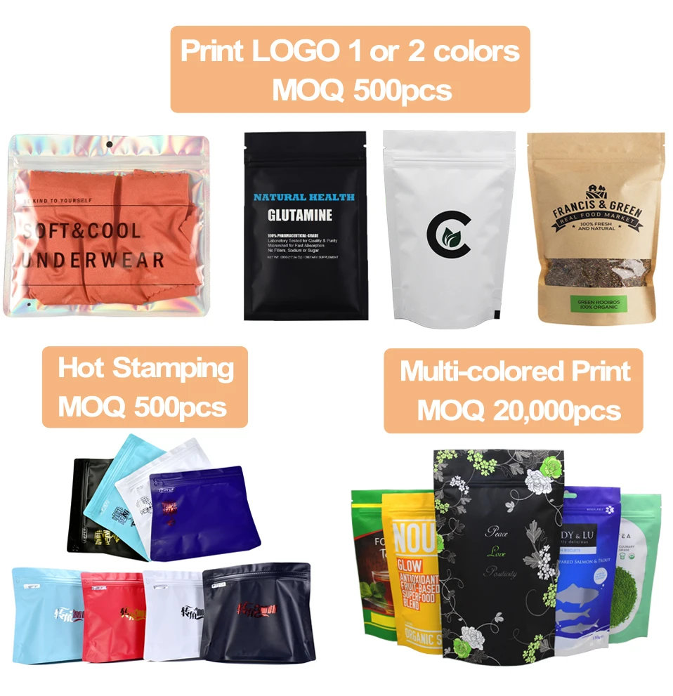 50pcs Matte Black White Heat Sealable Plastic Flat Mouth Ziplock Packaging Bag Smell Proof Aluminum Foil Mylar Ziplock Bags